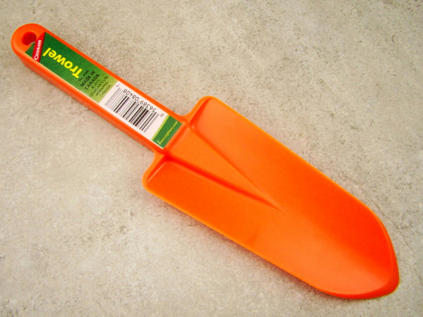 Bright Orange Plastic Scoop Trowel Shovel- Metal Detecting Pointed End-Garden
