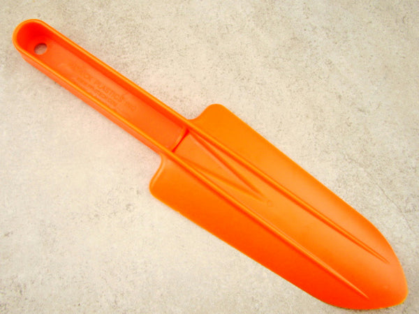 Bright Orange Plastic Scoop Trowel Shovel- Metal Detecting Pointed End-Garden