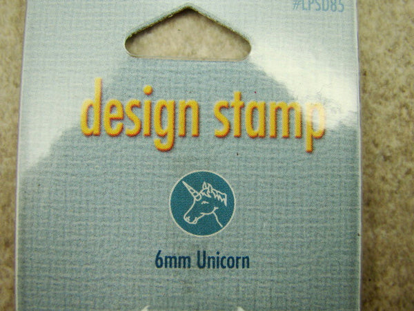 "Unicorn" Whimsical 1/4"-6mm-Large Stamp-Metal-Hardened Steel-Gold & Silver Bar