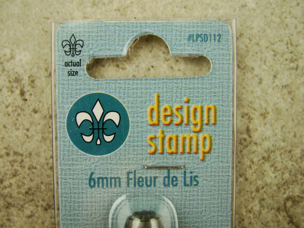 "Fleur De Lis" 1/4"-6mm-Large Stamp-Metal-Hardened Steel-Gold & Silver Bar