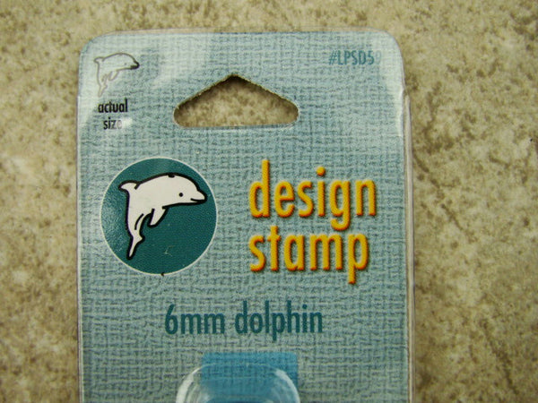 "Dolphin" Stamp -6mm-Large Stamp-Metal-Hardened Steel-Gold & Silver Bar