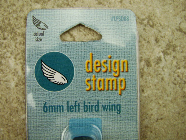"Left Bird Wing" Stamp -6mm-Large Stamp-Metal-Hardened Steel-Gold & Silver Bar