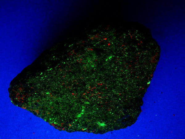 Fluorescent Green Willemite & Orange Calcite Mineral Rock-Franklin Mine, NJ #405