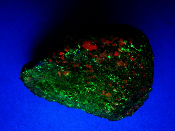 Fluorescent Green Willemite & Orange Calcite Mineral Rock-Franklin Mine, NJ #405