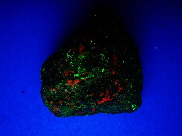 Fluorescent Green Willemite & Orange Calcite Mineral Rock-Franklin Mine, NJ #405
