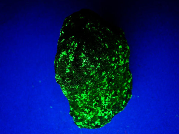 Fluorescent Green Willemite & Orange Calcite Mineral Rock-Franklin Mine, NJ #420