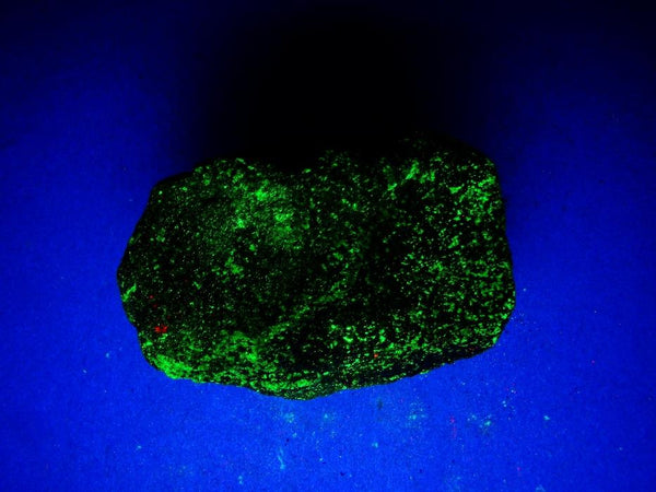 Fluorescent Green Willemite & Orange Calcite Mineral Rock-Franklin Mine, NJ #427