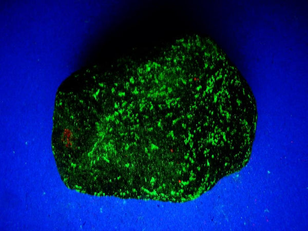 Fluorescent Green Willemite & Orange Calcite Mineral Rock-Franklin Mine, NJ #427