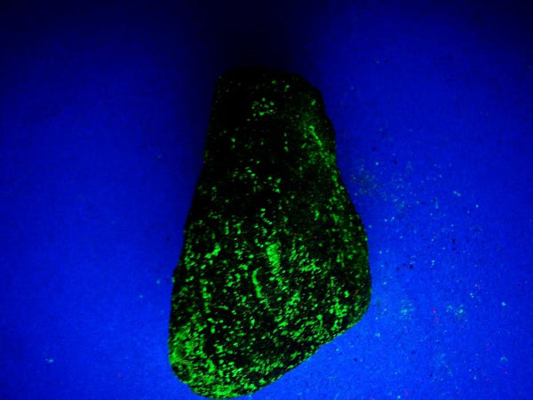 Fluorescent Green Willemite & Orange Calcite Mineral Rock-Franklin Mine, NJ #427