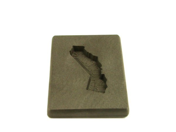 2 oz Califorina Shape Gold High Density Graphite Mold-USA MADE