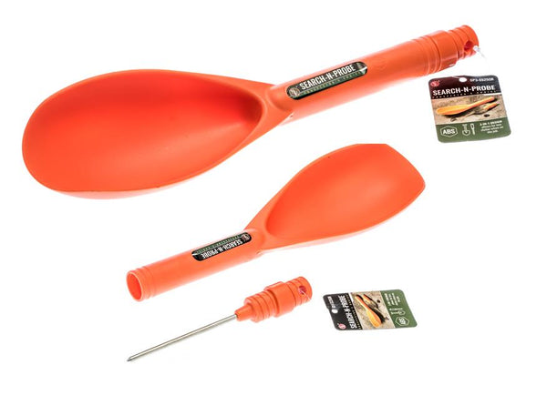 2-ORANGE Sand Scoops-Mining-Metal Detecting + Coin Probe & GOLD Treasure Hunting