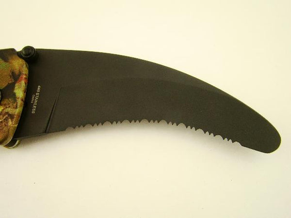 Master Knives Folding Saw Blade Pocket Knife w/ Seatbelt Cutter  MU-1005C