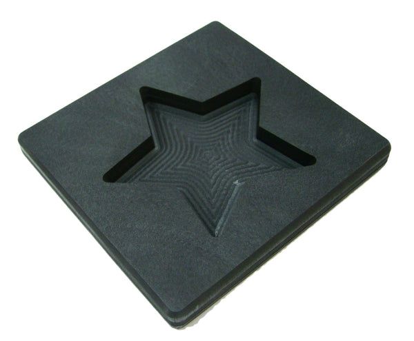 5 oz Gold Texas STAR Shape High Density Graphite Mold 2.5oz Silver Bar-USA Made