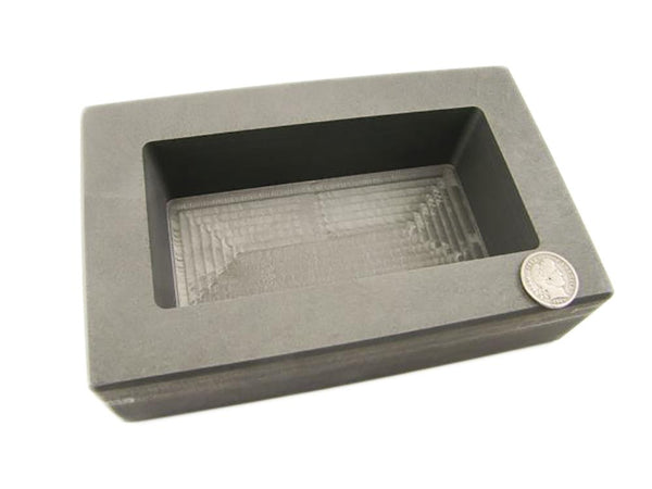 100 oz Gold Bar High Density Graphite Mold - Loaf  60 oz Silver & Copper
