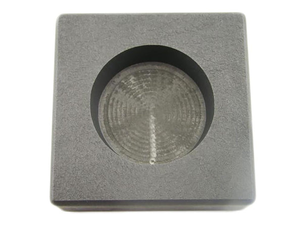 10 oz Round Gold Bar High Density Graphite Ingot Mold - Silver Copper Bar Coin