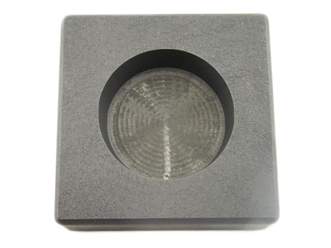 10 oz Round Gold Bar High Density Graphite Ingot Mold - Silver Copper Bar Coin