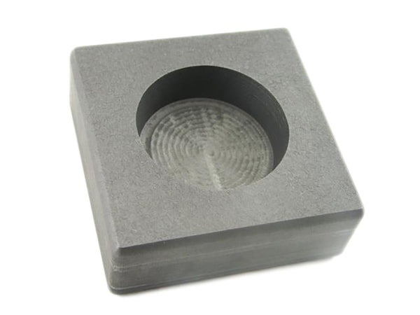 10 oz Round Gold Bar High Density Graphite Ingot Mold - Silver Copper Bar Coin