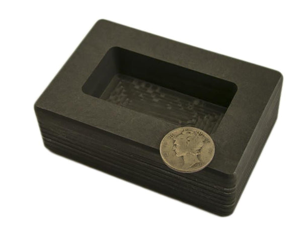10 oz Gold Graphite Ingot Mold 5 oz Silver Bar Loaf Scrap - Copper - Aluminum
