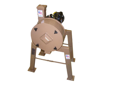 Rock Crusher 1hp Elec Motor-Gold Ore-14" Drum 3" Infeed - K&M Krusher W/ Legs