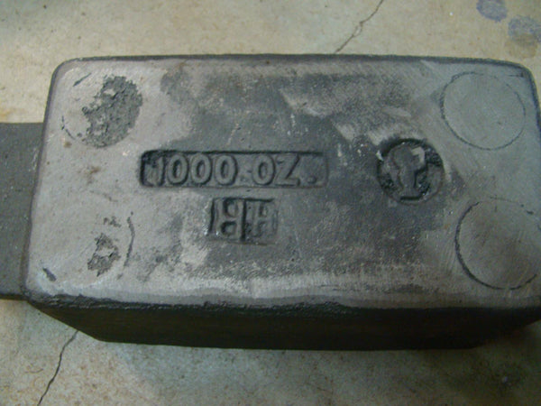 1000 oz Gold Mold 62 Lbs Monster KitKat Bar 600 oz 35 Lbs Silver