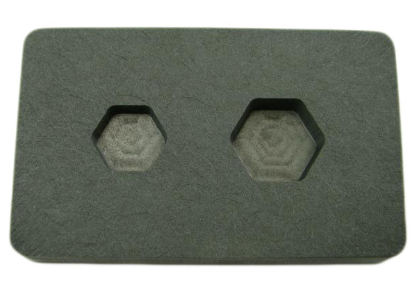 1/4 oz & 1/2oz Gold Bar High Denisty Graphite Hexagon Mold Combo Copper