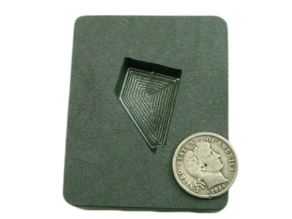 Small Nevada Gold Bar 2 oz Graphite Mold Silver 1 oz