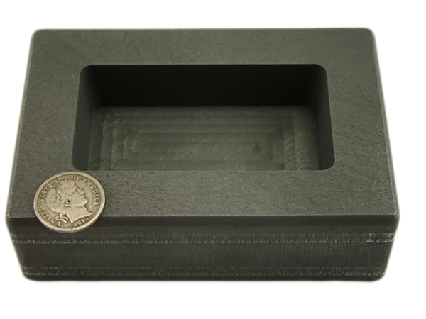 10 oz Silver Bar High Density Graphite Ingot Mold Loaf Style Rectangle Ag Silver