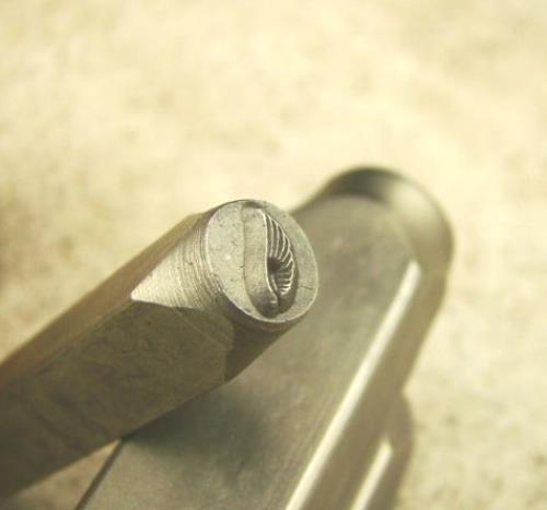 "Left Bird Wing" Stamp -6mm-Large Stamp-Metal-Hardened Steel-Gold & Silver Bar