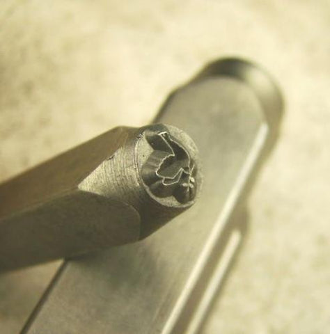 "Peace Dove" Stamp -6mm-Large Stamp-Metal-Hardened Steel-Gold & Silver Bar