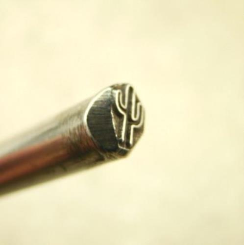 Indian "Desert Cactus" Symbol 3/16"-5mm-Stamp-Metal-Hardened -Gold&Silver Bars