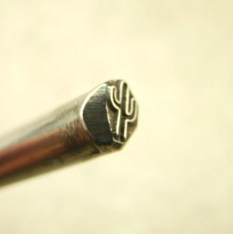Indian "Desert Cactus" Symbol 3/16"-5mm-Stamp-Metal-Hardened -Gold&Silver Bars