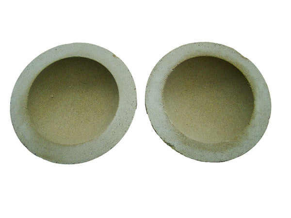 2 #12 Mabor (MgO) Cupels 3.16"x1.85" Gold-Assay-Smelting-Refining 354 Grams lead