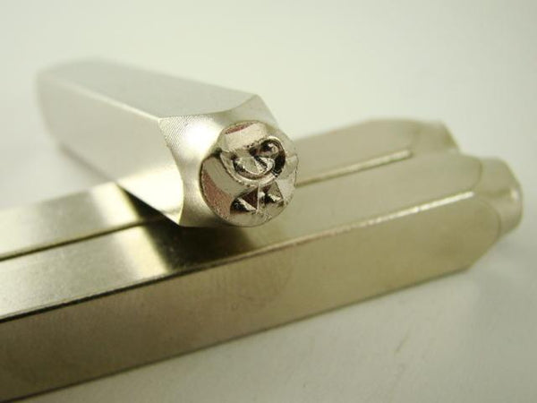 "Chickadee Chick" 1/4"-6mm-Large Stamp-Metal-Hardened Steel-Gold&Silver Bars