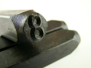 3/8" Number "8" Stamp-Punch-Hand-Tool-Gold Bar-Silver-Trailer-Metal-Leather
