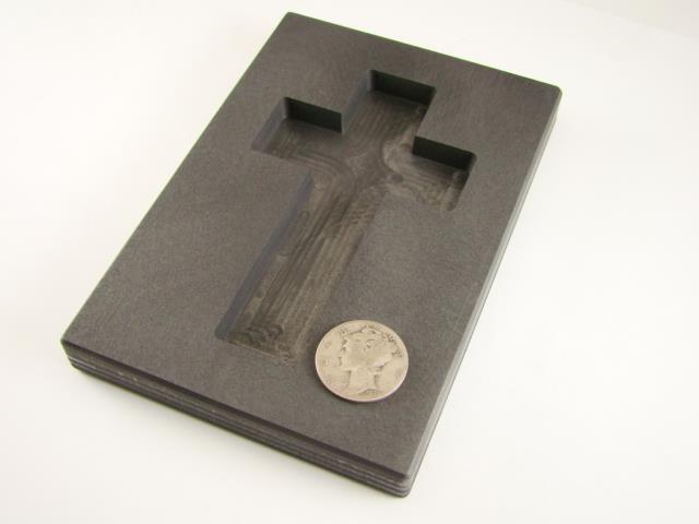 75 oz Custom Cross Gold High Density Graphite Mold Silver...