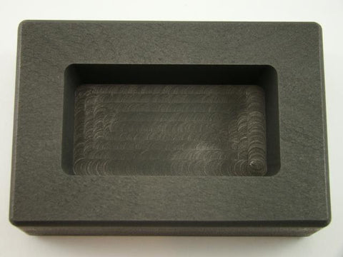 10 oz Silver Bar High Density Graphite Ingot Mold Loaf Style Rectangle Ag Silver