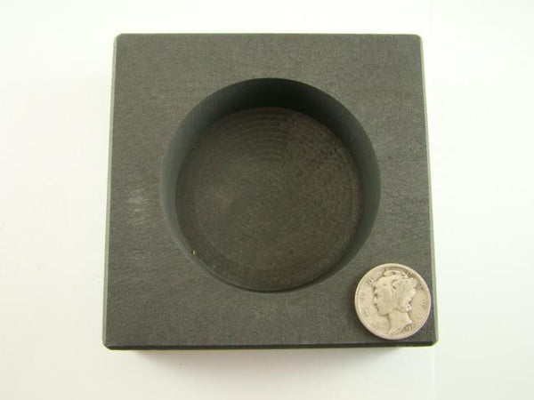 20 oz Round Gold Bar High Density Graphite Ingot Mold - Silver Copper Bar Coin