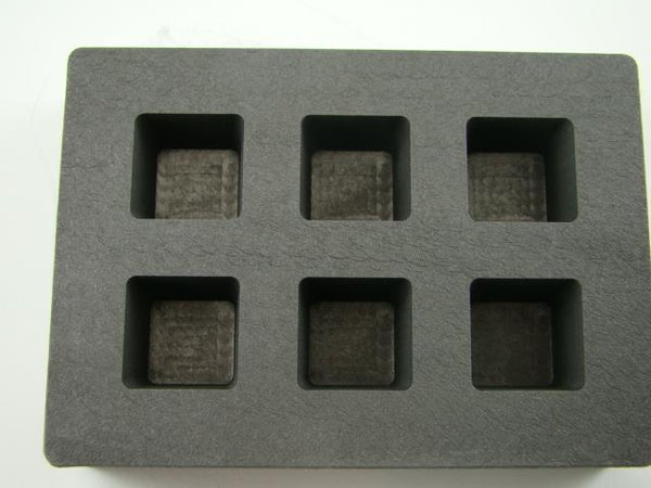 High Density Graphite Cube Mold 2oz Gold Bar 1oz Silver 6-Cavities Copper