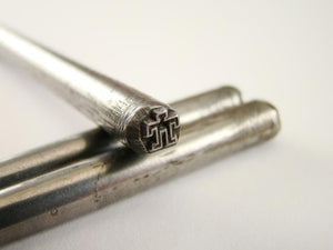 Indian "Man"Symbol 3/16"-5mm-Stamp-Metal-Hardened Steel-Gold&Silver Bars Leather