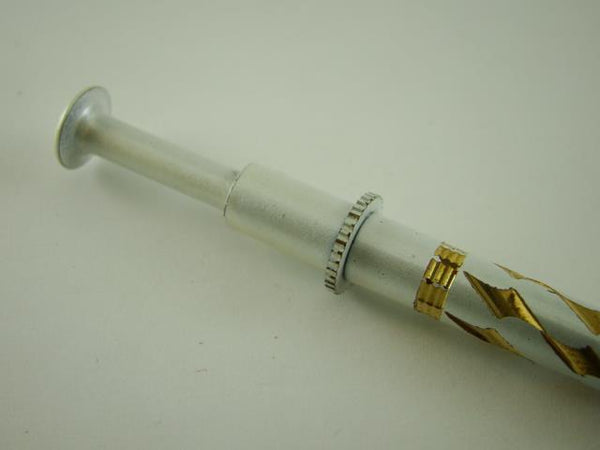 Diamond & Gold Nugget Bead Pick-Up-Tool / 4-1/2" & 5 Prong / Designer White /H10