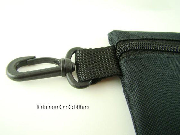 Black Zippered Pouch 6" X 5" Storage-Gun-Cell-Flashlight-Camping-Survival
