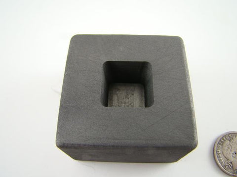 1 oz Gold 1/2oz Silver Bar High Density Graphite Tall Cube Mold Loaf Copper