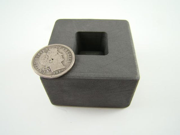 1 oz Gold 1/2oz Silver Bar High Density Graphite Tall Cube Mold Loaf Copper
