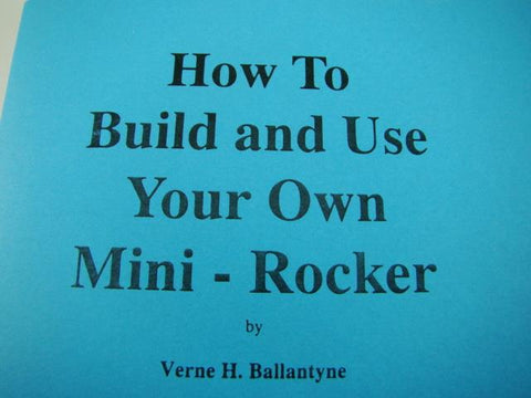 How to Build & Use your own Mini-Rocker / Cut List-Instructions-Mining-Gold
