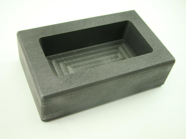 500 Gram Silver Bar High Density Graphite Ingot Mold Loaf Style 1/2 Kilo