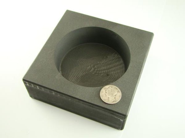 50 oz Round Gold Bar High Density Graphite Mold - Silver-Copper Bar Coin