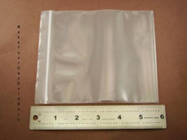 100pcs 4Mil 5" x 6" Zip Lock Heavy Duty Plastic Bags-Storage-Jewerly-Parts Ore