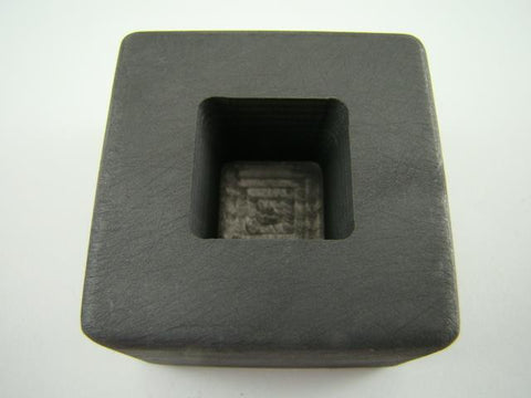 2 oz Gold 1 oz Silver Bar High Density Graphite Tall Cube Mold Loaf Copper