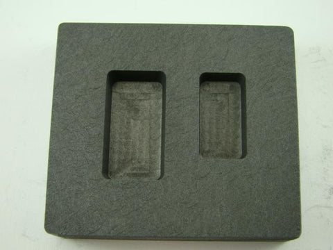 1/2 oz & 1 oz Gold Bar High Density Graphite Mold Combo Silver / Copper / Loaf