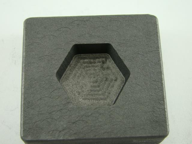 2 oz Hexagon Gold Bar High Density Graphite Mold 1 oz Silver